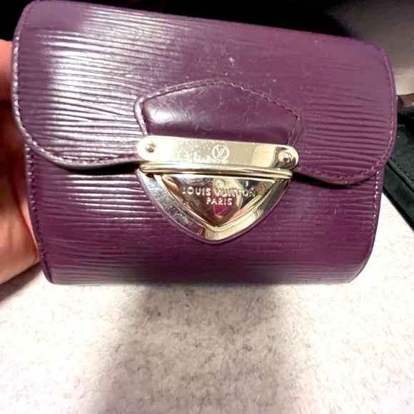 LV Epi Purple Trifold Wallet - Picture 1 of 9